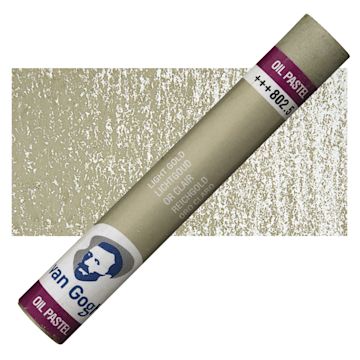 Open in modal - Van Gogh Oil Pastel - Light Gold 802.5 oil pastel and swatch