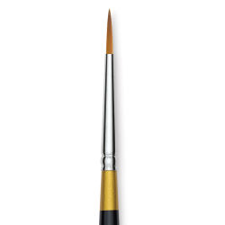 Kingart Original Gold Brush - Round, Size 2, Short Handle (close-up)