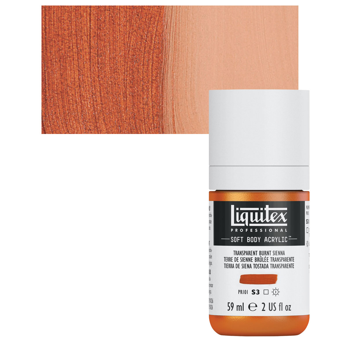 Liquitex Heavy Body Acrylic 2oz Transparent Raw Sienna