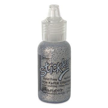 Open in modal - Ranger Stickles Glitter Glue - Silver, 1/2 oz - front