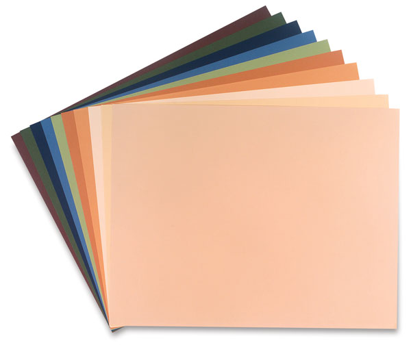 Pochette dessin couleur CANSON Mi-teintes - 160gr (12f) - F:24 x 32 cm -  2776 - Teintes vives