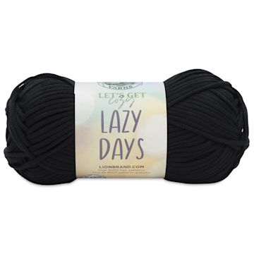 Open in modal - Lion Brand Yarn Lazy Days Yarn - Licorice, 179 yds