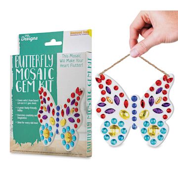 Open in modal - DIY Designs Mosaic Gem Kit - Butterfly (Sample Artwork)