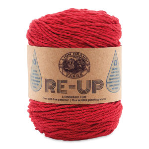Lion Brand Re-Up Yarn - Red, 117 yards