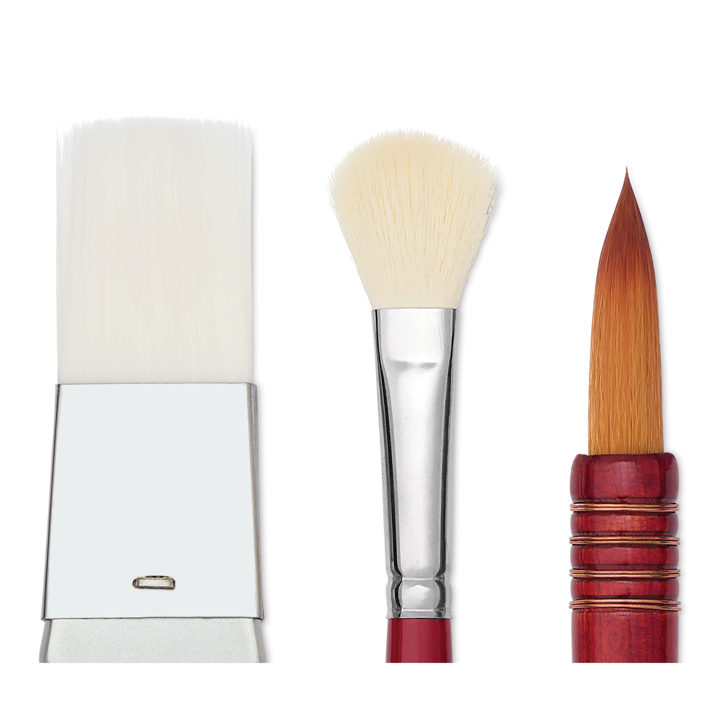 Silver Brush Large Scale Water Media Set - Blick Exclusive! Set of 3, close up