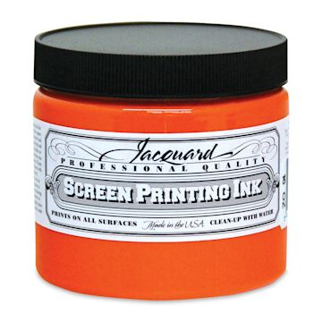 Open in modal - Jacquard Screen Printing Ink - Orange, 16 oz