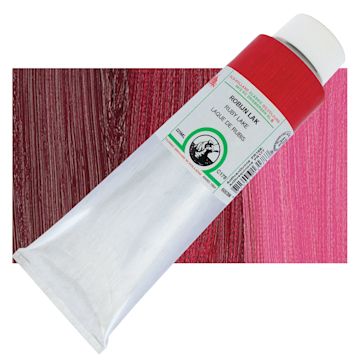 Open in modal - Old Holland Classic Oil Color - Ruby Lake, 225 ml tube and swatch