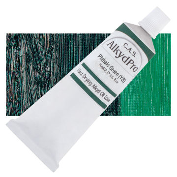CAS AlkydPro Fast-Drying Alkyd Oil Color - Phthalo Green, 70 ml tube
