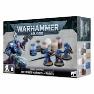 Warhammer Space Marines Infernus Marines and Paints Set 