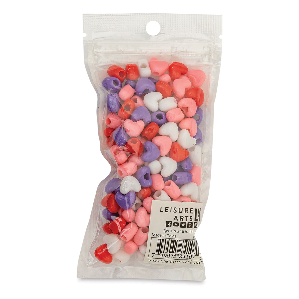 Essentials by Leisure Arts Heart Beads