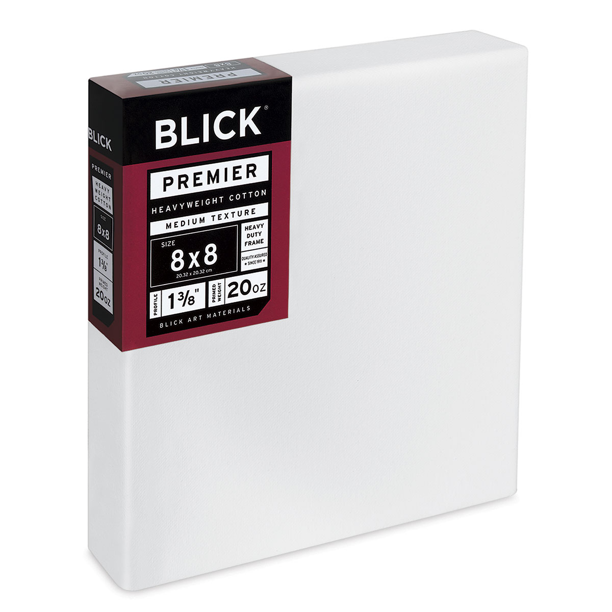 Blick Premier Heavyweight Stretched Cotton Canvas - 8 x 8, 1-3/8