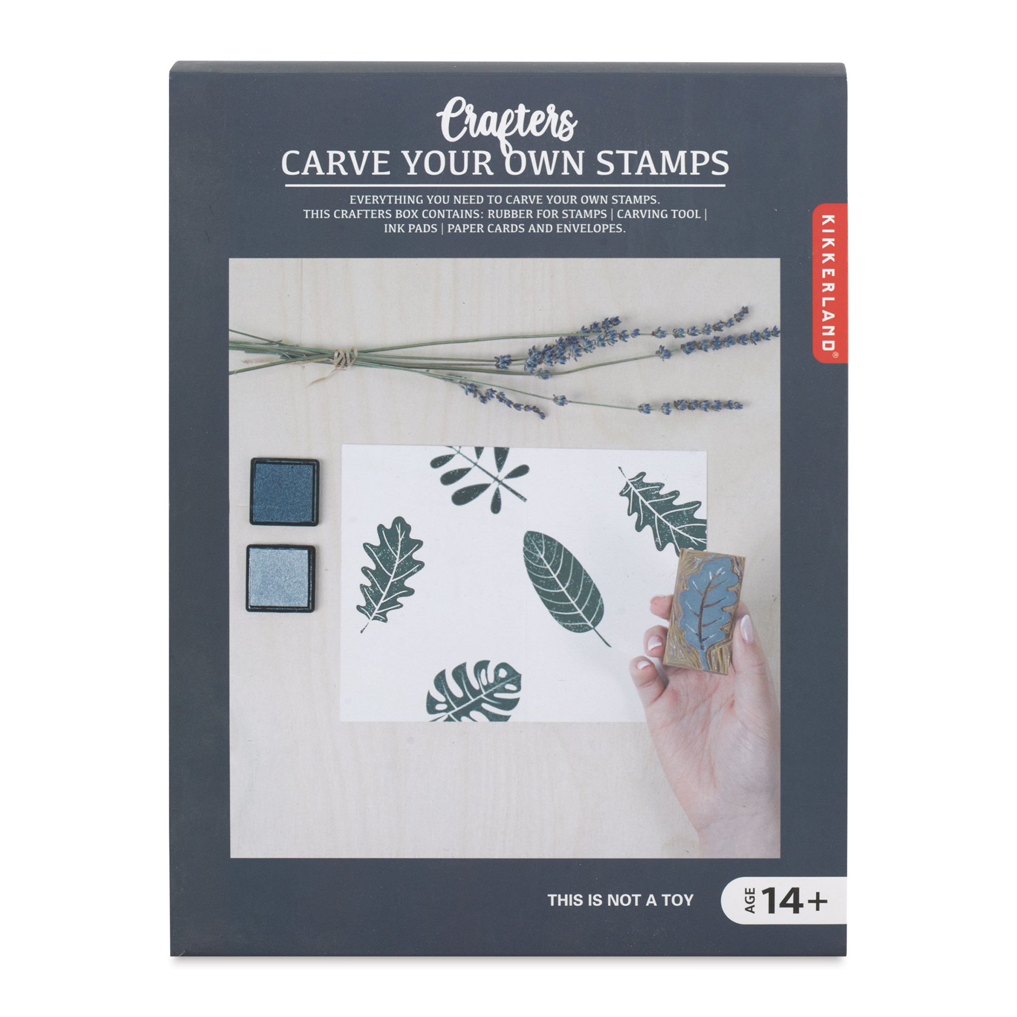 Kikkerland Crafters Carve Your Own Stamp Kit