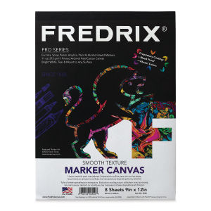 Fredrix Marker Canvas Pad - Front of 9" X 12" pad shown