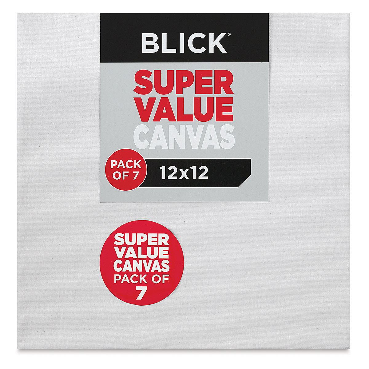Blick Super Value Canvas Pack - 12' x 12', Pkg of 7
