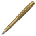Kaweco Brass Sport Fountain Pen - Fine Nib, Blue Ink