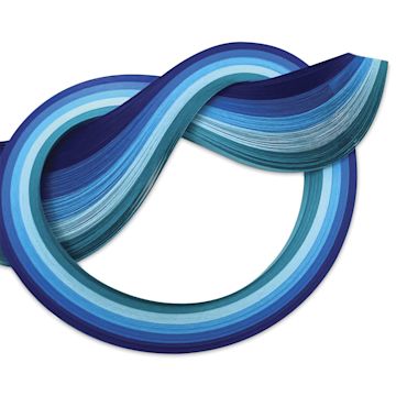 Open in modal - Quilled Creations Quilling Paper - Blue Shades, Pkg of 100