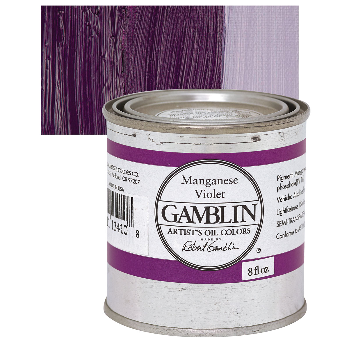 Gamblin Artist's Oil Color - Radiant Violet, 150 ml tube