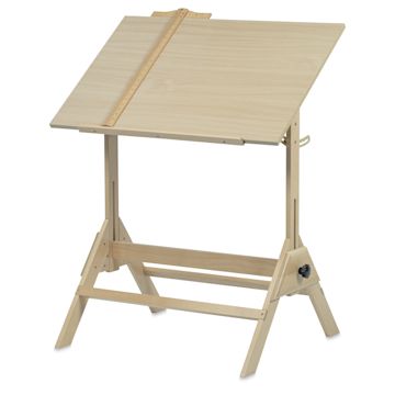 Open in modal - Meeden Wood Drafting Table - 35-1/2” W x 23-1/2” L