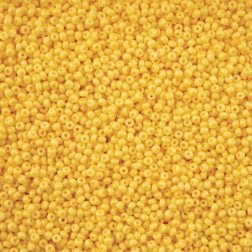 Open in modal - John Bead Solgel Chalk Dyed Czech Seed Beads - 11/0, Yellow