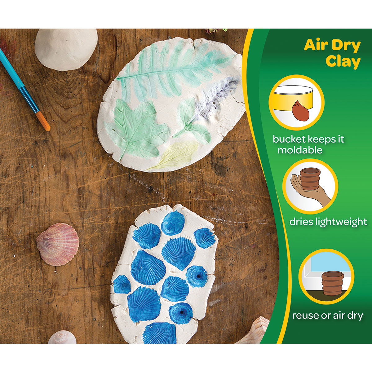 Crayola Air-Dry Clay 2.5Lb-White
