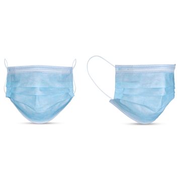 Open in modal - SAS Safety Disposable Face Mask -  Blue, Package of 10 (Shown out of packaging)