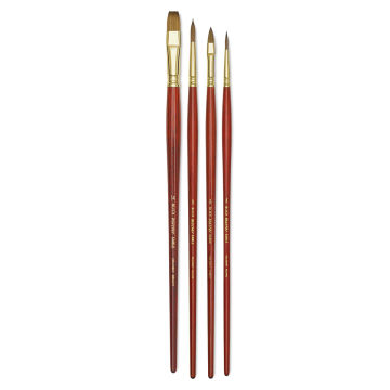 Blick Master Kolinsky Sable Brushes - Set of 4, Long Handle
