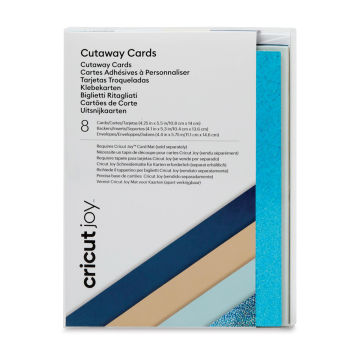 Cricut Joy Cutaway Cards, Inserts, and Envelopes - Marina Sampler, Pkg of 8 (Package)