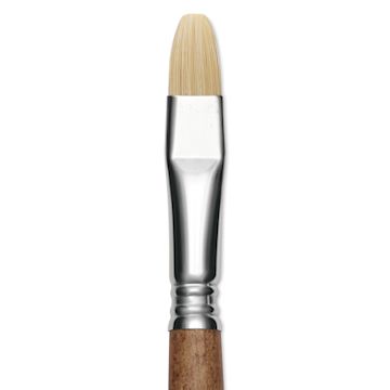 Open in modal - Escoda Futura Synthetic Bristle Brush - Series 5420, Bright, Size 12, Long Handle, clos-up