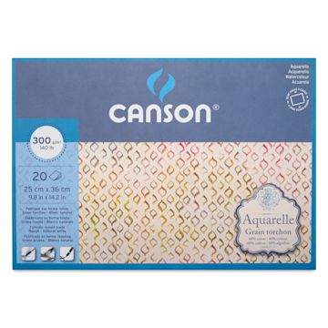 Open in modal - Canson Aquarelle Block - Blick Exclusive! 9.8" x 14.2", Rough Press, front cover