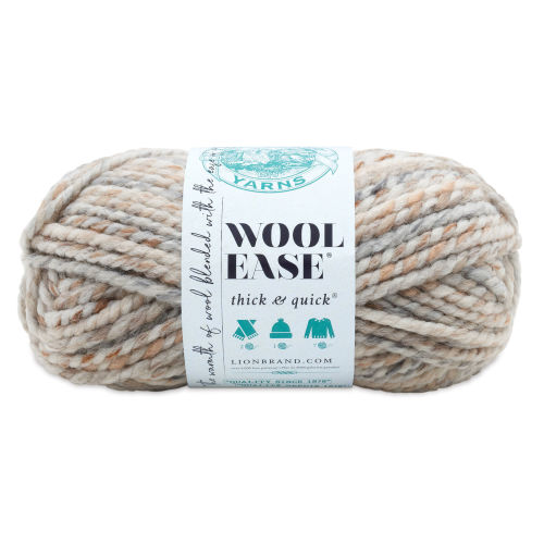 Lion Brand Wool Ease Thick & Quick Yarn - Fossil