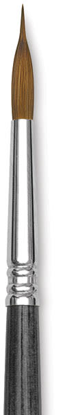 Open in modal - Blick Studio Sable Brushes - Closeup of tip of Extra Pointed Round Brush