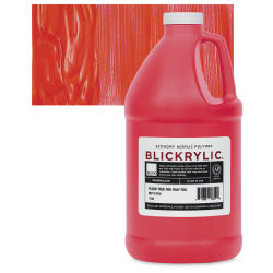 Blickrylic Student Acrylics - Fluorescent True Red, Half Gallon