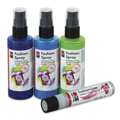 Marabu Fashion Spray Fabric Paint and Sets | BLICK Art Materials