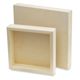 American Easel Wood Painting Panels - Front and back of 2 Deep profile panels shown