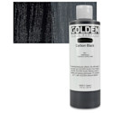 Golden Fluid Acrylics - Carbon Black, 8 oz bottle