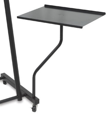 High Style Easel - Optional locking casters and Table shown on easel 
