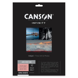 Canson Infinity Arches 88 Inkjet Fine Art and Photo Paper - 8-1/2" x 11", 310 gsm, Package of 10