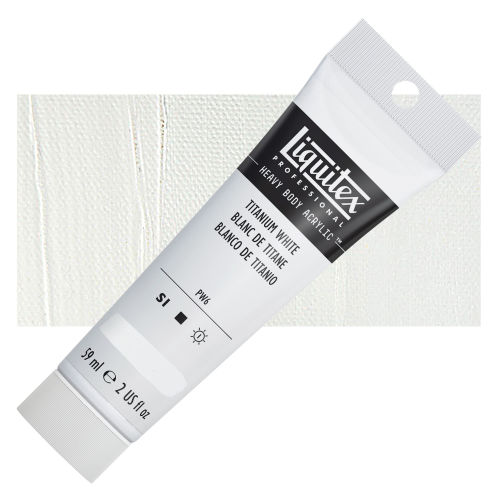 Liquitex Heavy Body Artist Acrylics - Titanium White, 2 oz Tube