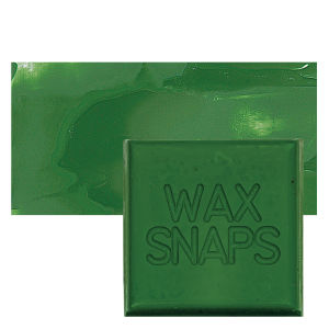 Enkaustikos Wax Snaps Encaustic Paints - Chromium Oxide Green, 40 ml cake
