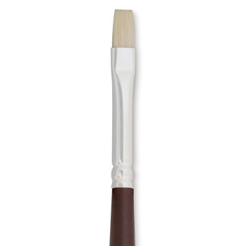 Silver Brush Silverstone Premium White Hog Bristle Brush - Bright, Long Handle, Size 2