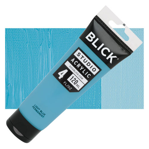 Blick Blickrylic Acrylic Polymer Paint 4 fl oz. 120ml Primary Blue