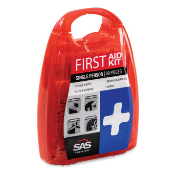 SAS Safety First Aid Kit - Angled view of Single Person Kit