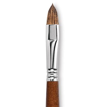 Open in modal - Escoda Versatil Brush - Filbert, Size 12, Short Handle close up