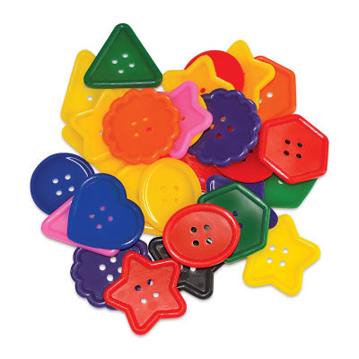 Roylco Really Big Buttons - Pile of brightly colored Buttons
