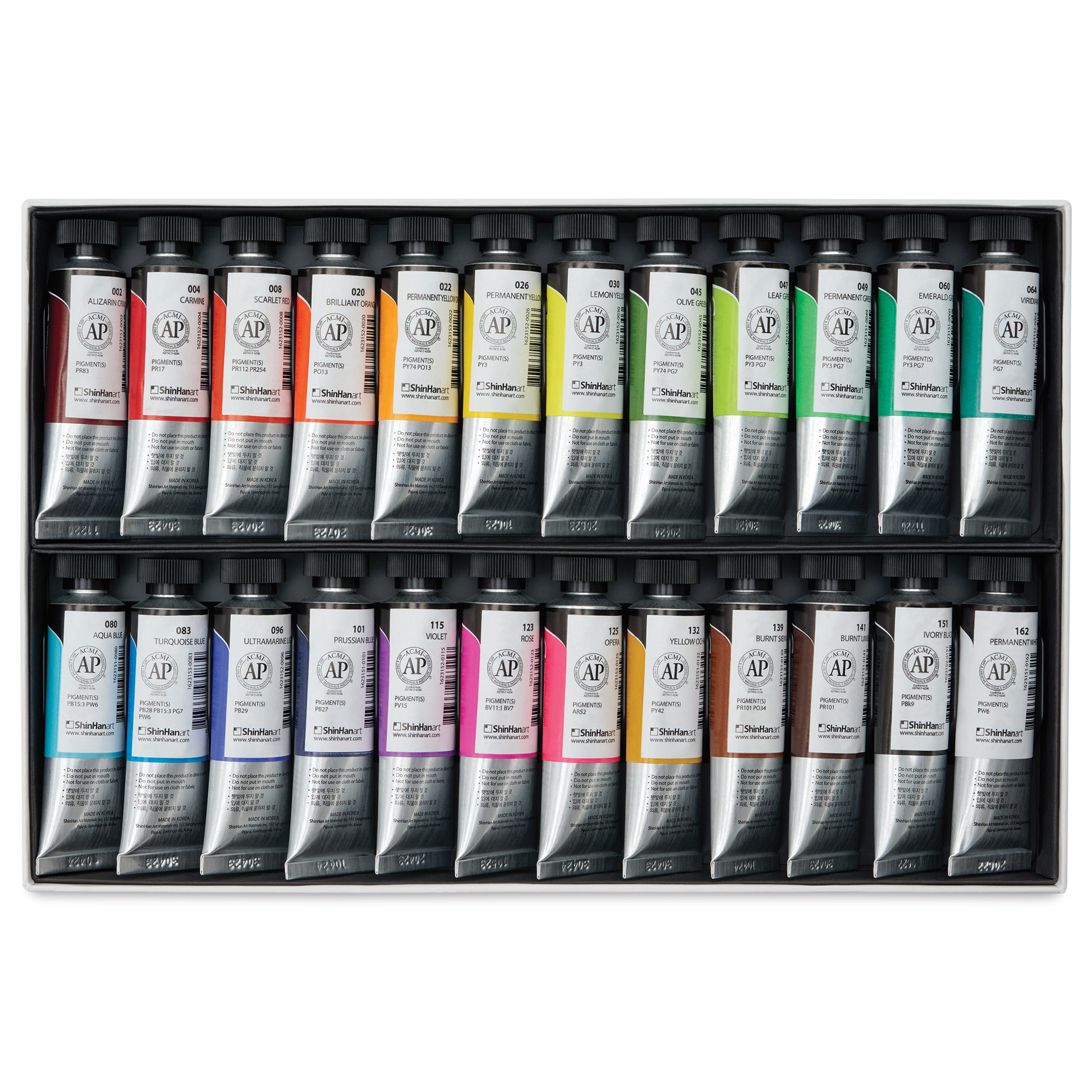 ShinHan Professional Designers Gouache - Set of 24, Set A Assorted