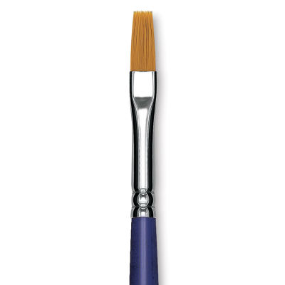 Blick Scholastic Golden Taklon Brush - Flat, Long Handle, Size 8