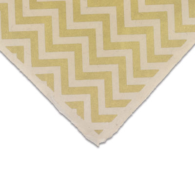 Lokta Paper - Chevron, Gold and Cream, 20'' x 30'', Single Sheet