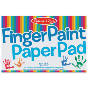 Melissa & Doug Finger Paint Paper Pad - 12" x 18", Package of 50, Sheets (Packaging)
