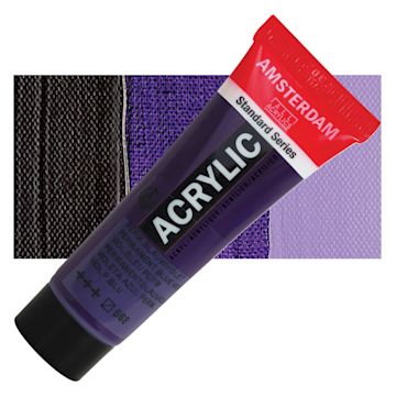 Open in modal - Amsterdam Standard Series Acrylic - Permanent Blue Violet, 20 ml Tube and swatch