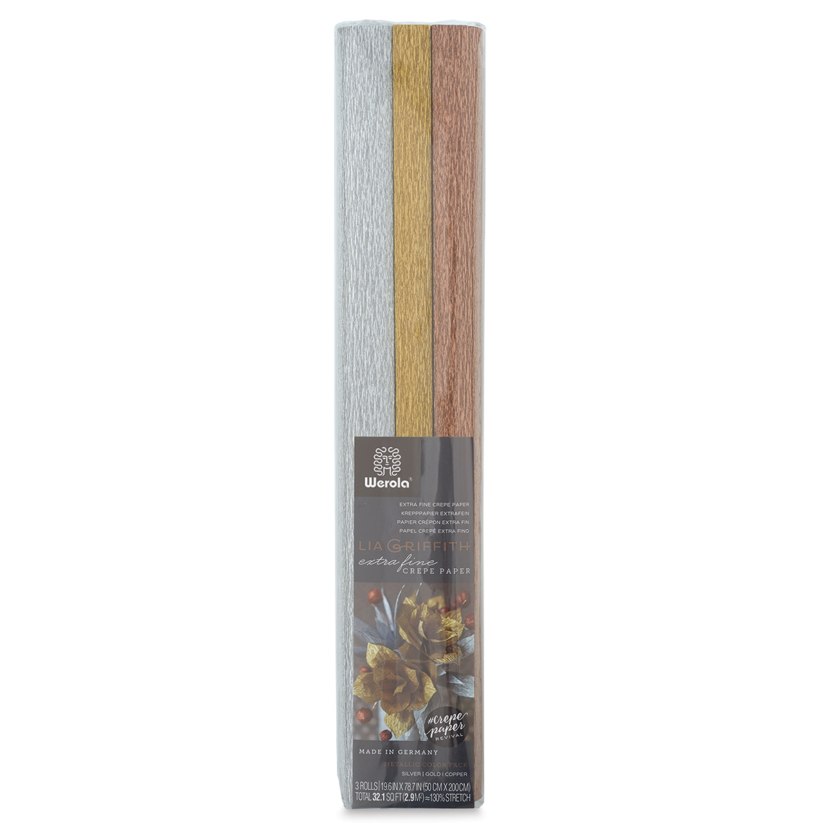 Double-Sided Extra Fine Crepe Paper 2/Pkg-Honeysuckle/Coral & Apricot/L 2 Pack 